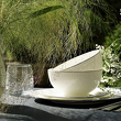 eleganckie salaterki porcelanowe z platynową dekoracją