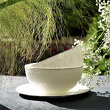 eleganckie salaterki porcelanowe z platynową dekoracją