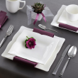 Serwis obiadowy porcelanowy Komplet talerzy na 12 osób COMO 5
