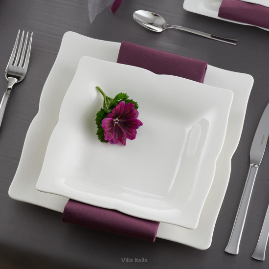 Serwis obiadowy porcelanowy Komplet talerzy na 12 osób COMO