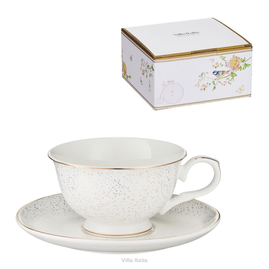 Stylowa filiżanka porcelanowa do zestawu herbacianego
