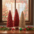 Choinka świąteczna czerwona 30 cm SAN NICOLA 2