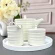 Zestaw do herbaty porcelanowy dzbanek cukiernica mlecznik UNICO 15 6