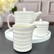Zestaw do herbaty porcelanowy dzbanek cukiernica mlecznik UNICO 15 3