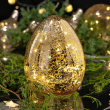 Lampion szklany LED 17 cm IRIS jajko 3