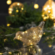 Lampion szklany LED 17 cm IRIS jajko 7