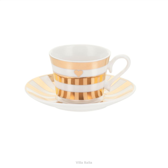 Filiżanka do espresso porcelanowa 80 ml MARGOT gold  