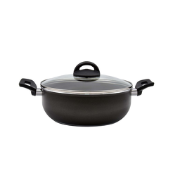 Garnek niski z pokrywką 20 cm PRATICA PLUS