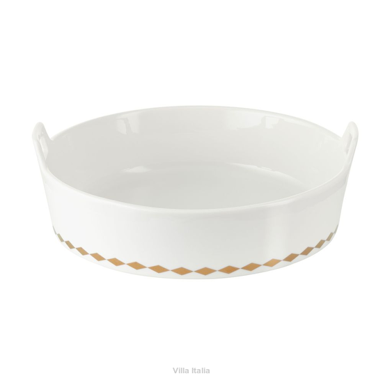 Eleganckie naczynie do zapiekania okrągłe 