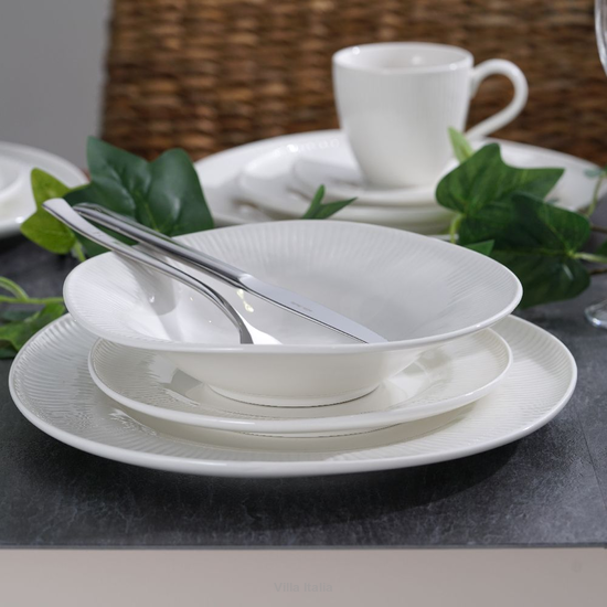 Serwis obiadowo kawowy na 12 osób porcelanowy BONITA