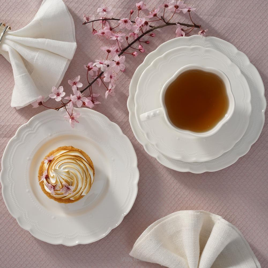 elegancki zestaw do herbaty porcelanowy na 6 osób
