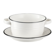 Spodek pod bulionówkę 16 cm Talerzyk deserowy porcelanowy NOSTALGIA 1