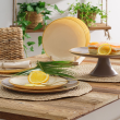 Talerzyk deserowy szklany 21 cm FIBER Cream 4