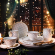 elegancka porcelana ze złotem klasyczna