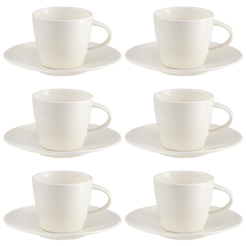 Komplet filiżanek do kawy herbaty 180 ml 6 sztuk NEW YORK