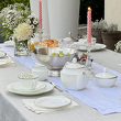 Talerzyk deserowy porcelanowy platynowa linia 16 cm FLORIAN 4