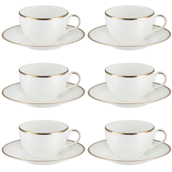 Komplet filiżanek porcelanowych 330 ml 6 sztuk CAMILLA