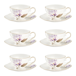 Komplet filiżanek porcelanowych 200 ml 6 sztuk SECRET of SPRING