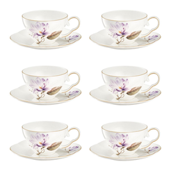Komplet filiżanek porcelanowych 200 ml 6 sztuk SECRET of SPRING