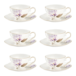 Komplet filiżanek porcelanowych 200 ml 6 sztuk SECRET of SPRING