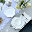 Talerzyk deserowy śniadaniowy porcelanowy platynowa linia 23 cm FLORIAN 2