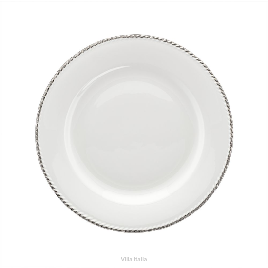 elegancki talerz z platyną 23 cm