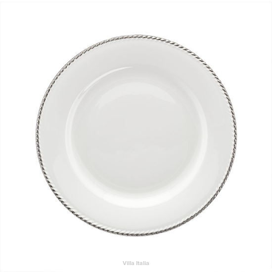 elegancki talerz z platyną 23 cm