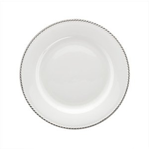 Talerz deserowy śniadaniowy porcelanowy platynowa linia 23 cm FLORIAN