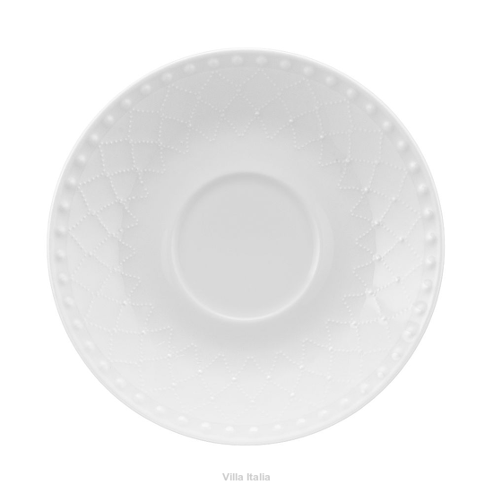 elegancki spodek porcelanowy do kawy i herbaty na stół