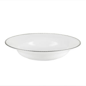 Talerz głęboki porcelanowy platynowa linia 24 cm FLORIAN 