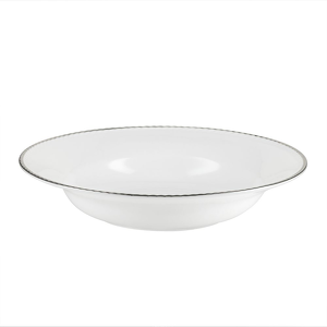 Talerz głęboki porcelanowy platynowa linia 24 cm FLORIAN