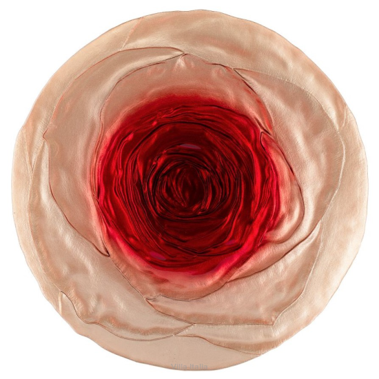 Talerz do ciasta w formie kwiatu róży