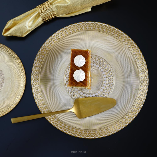 Talerz do ciasta szklany 28 cm KATRE