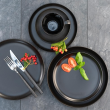 Talerz płytki czarny 26 cm BLACK ONYX 6