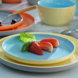Serwis obiadowo kawowy na 6 osób BORNEO yellow-grey-blue 3