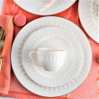 Serwis obiadowo kawowy na 12 osób porcelanowy MESYNA GOLD 1
