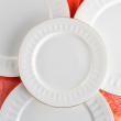Serwis obiadowo kawowy na 12 osób porcelanowy MESYNA GOLD 14