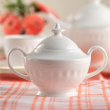 Serwis obiadowo kawowy na 12 osób porcelanowy MESYNA GOLD 24