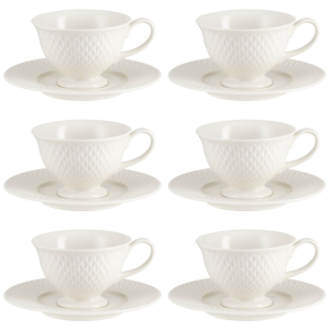 Komplet filiżanek do herbaty 220 ml 6 sztuk ECLAT