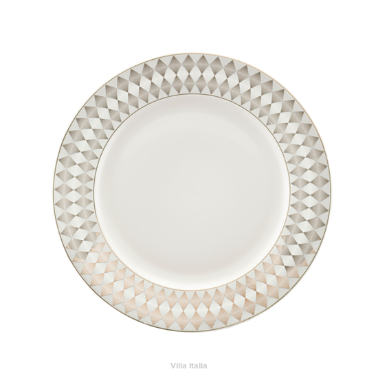Talerzyk deserowy porcelanowy złota linia 20,5 cm MAGIC