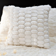 Poduszka dekoracyjna 43x43 cm biała PEARL 2