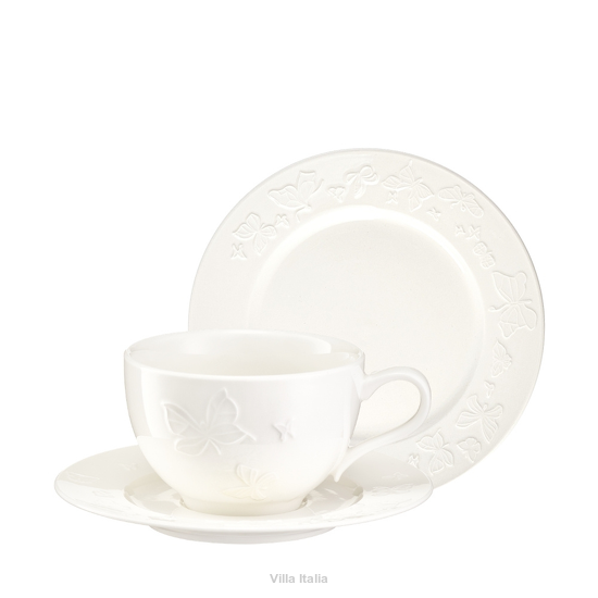 elegancki serwis kawowy porcelanowy szkliwiony ręcznie