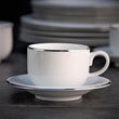 Komplet filiżanek porcelanowych 230 ml 6 sztuk PLUS PLATIN 3