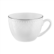 Komplet filiżanek porcelanowych 250 ml 6 sztuk ROMA PLATIN 1