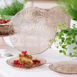 Talerz do ciasta szklany 28 cm SERAFINA 8