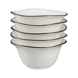 Zestaw śniadaniowy dla 2 osób porcelanowy BONITA BLACK 8