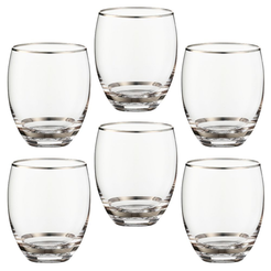 Zestaw szklanek 430 ml 6 sztuk QUELLA PLATIN