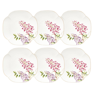 Komplet talerzy deserowych 19 cm 6 sztuk porcelana SENSUAL GARDEN