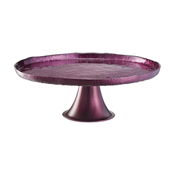 Patera na ciasto szklana 27,5 cm AMETISTA