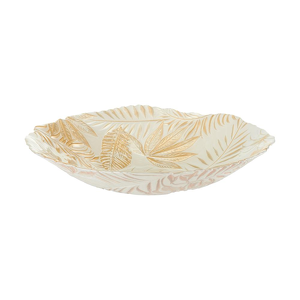 Misa na owoce 30 cm Salaterka szklana AMAZON Gold